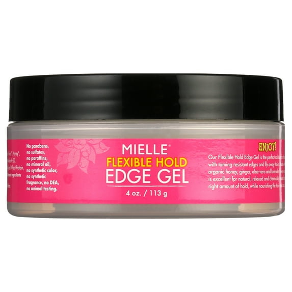 Mielle Organics Honey & Ginger Edge Gel 4 oz, Straight Hair
