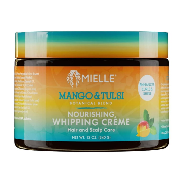 MAVELLOUS 美容クリーム　20g Mielle Organics Mango & Tulsi Nourishing Whipping Crème 12 oz, All
