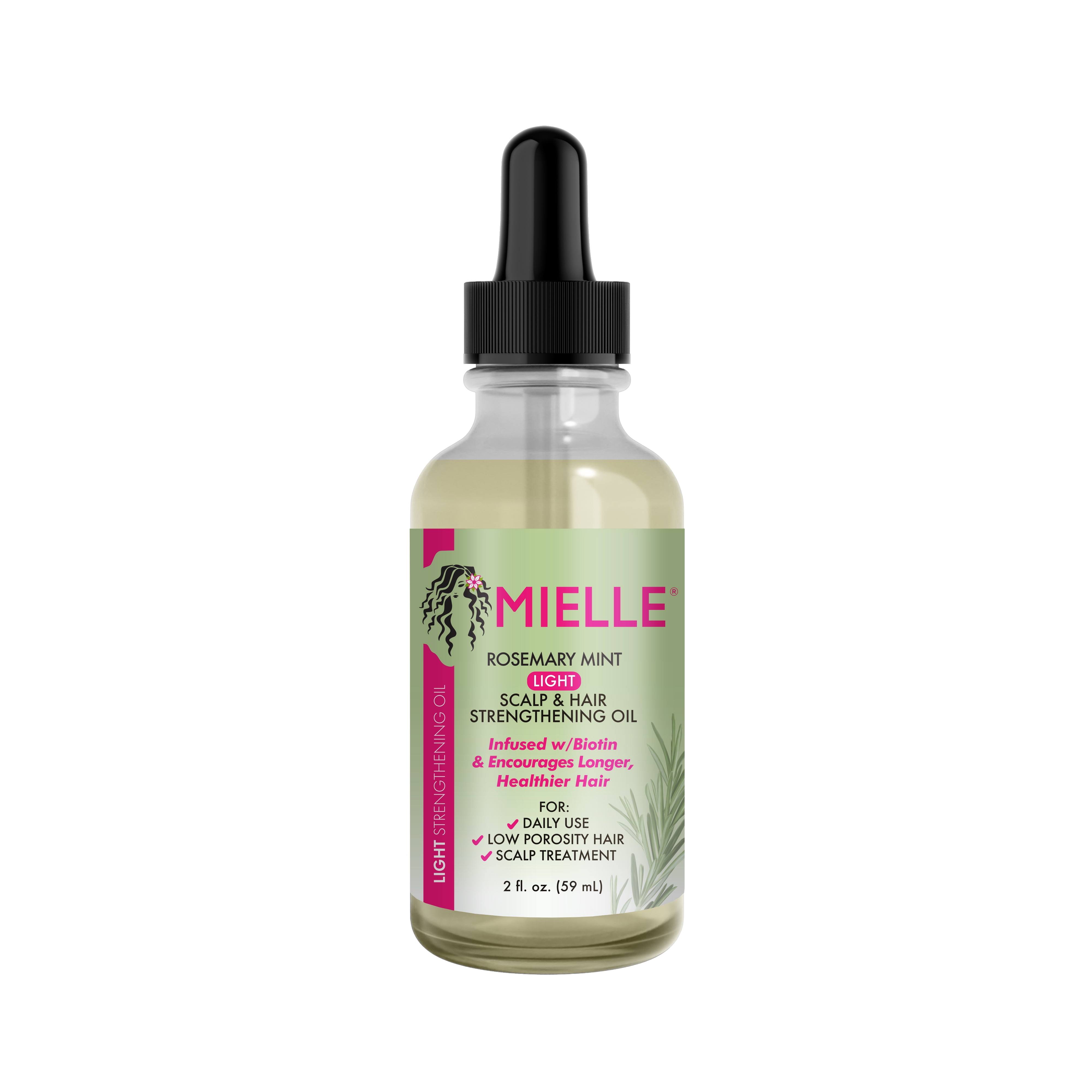 Mielle Organics Rosemary Mint Light Scalp & Hair Oil 2 oz, All Hair Types - Walmart.com