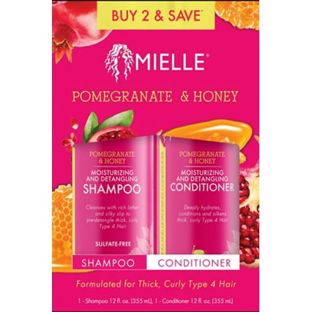 Mielle Pomegranate & Honey Shampoo & Conditioner Value Pack