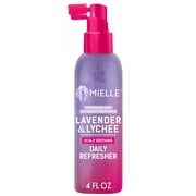 Mielle Lavender and Lychee Scalp Soothing Daily Refresher, with Zinc Pyrithione, Niacinamide, and Lavender Extract, 4 fl oz