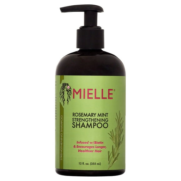 Mielle Rosemary Mint Nourishing Strengthening Daily Shampoo With Biotin, 12 fl oz, All Hair Types