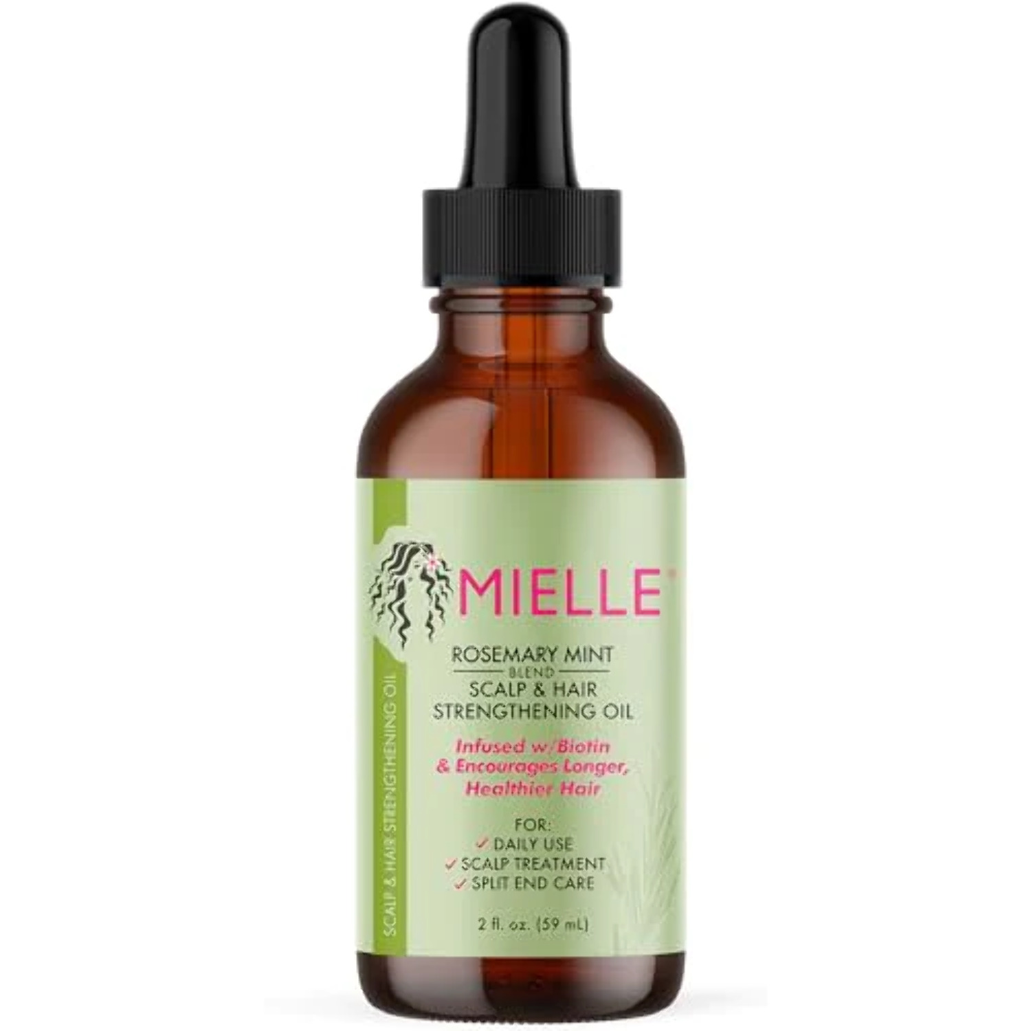 Mielle Rosemary Mint Scalp & Hair Strengthening Oil 2 oz - image 1 of 7