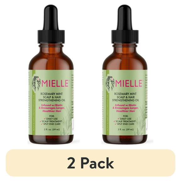 (2 pack) Mielle Rosemary Mint Scalp & Hair Strengthening Oil 2 oz