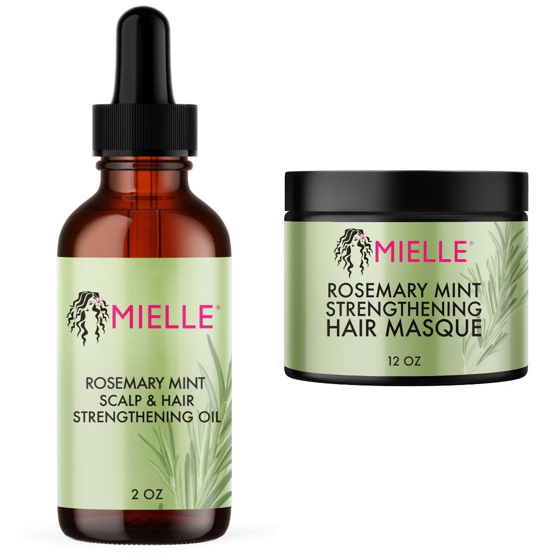 Mielle Rosemary Mint Scalp and Hair Strengthening Oil and Hair Masque