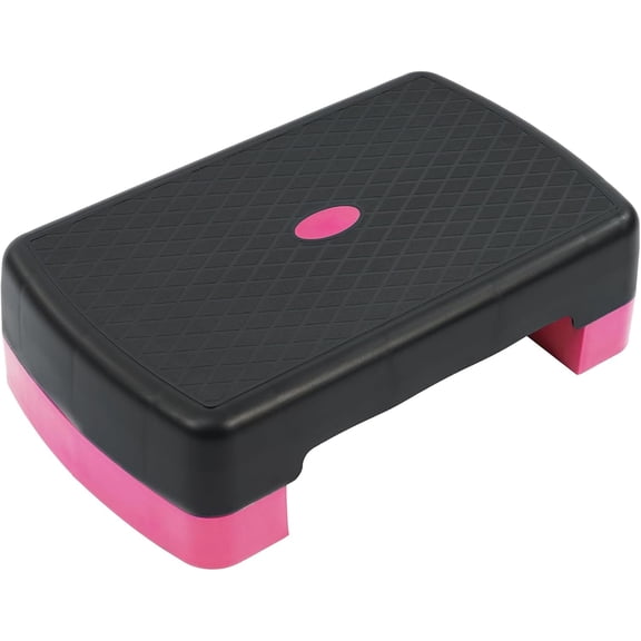 Miemie 18" Workout Aerobic Stepper Step Platform with 2 Risers, Multiple Colors