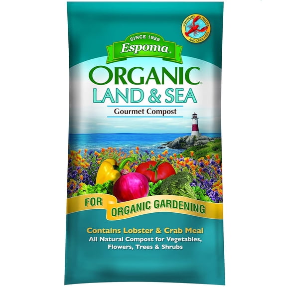 Miemie Organic Land and Sea Gourmet Compost with Lobster & Crab Meal; the Best of Both Worlds! Gourmet Planting Mix for Vegetables, Flowers, Trees & Shrubs. 1 Cubic Foot Bag
