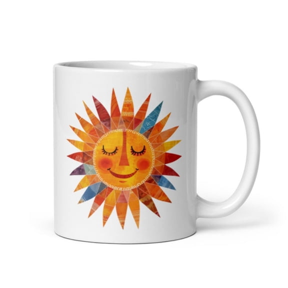 Mientury Modern Sun Coffee Mug - Colorful Tea Cup Home Kitchen Dr.