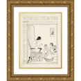 thumbnail image 1 of Miep de Feijter 14x18 Gold Ornate Wood Frame and Double Matted Museum Art Print Titled - Tire Design For; Henriette Dietz and Katharina Leopold, Storybook, C. 1915-1934 (1915), 1 of 4