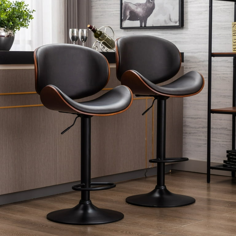 Bar stools with low backs swivel deals