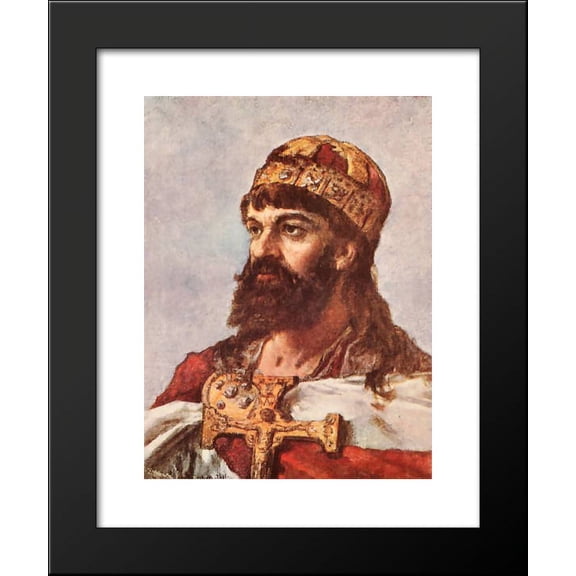 Mieszko I of Poland 20x24 Framed Art Print by Matejko, Jan