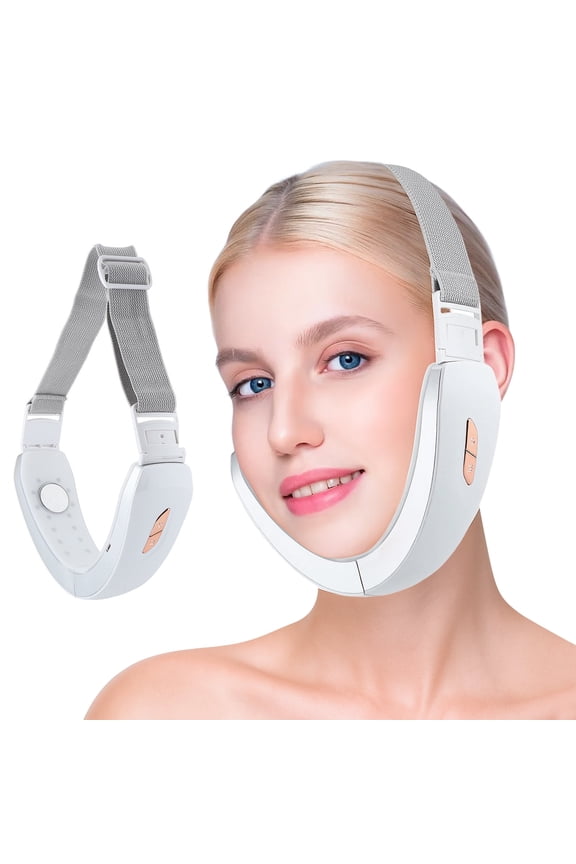 Electric V-Face Shaper, Red and Blue Light Facial and Neck Beauty Device, Microcurrent Double Chin Reducer for Skin Care, Facial Lifting, Improvement, Smoothing, and Firming.