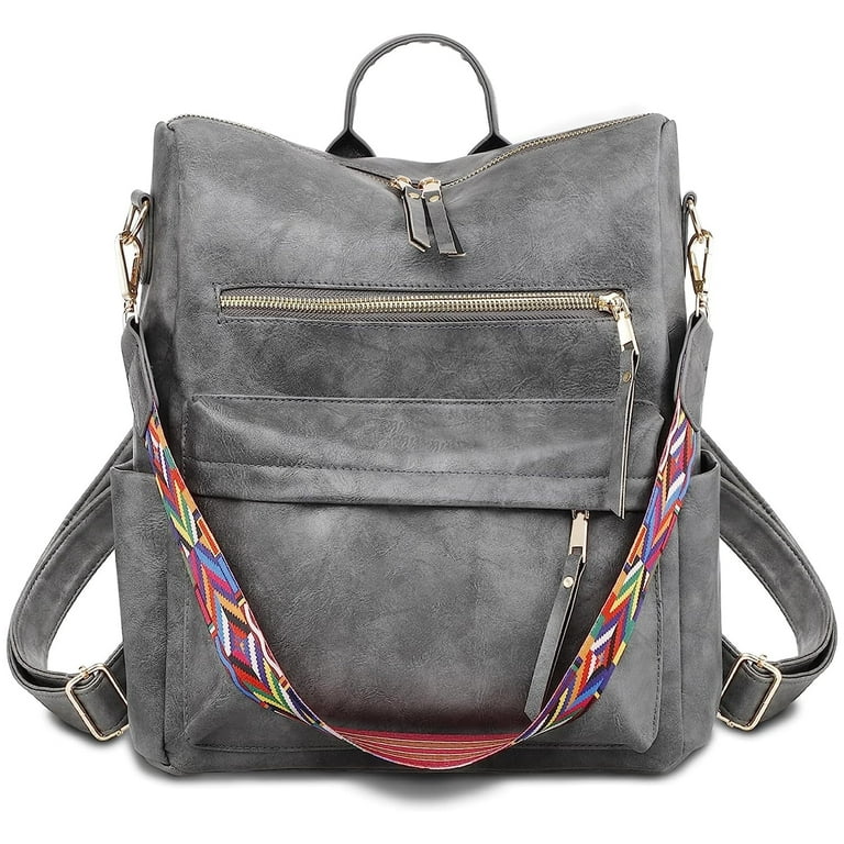 Mifater Women Backpack Purses Multipurpose Design Shoulder Bag PU Leather  Travel bag