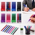 thumbnail image 1 of Mifelio 6 Pack Erasable Gel Ink Pens, Retractable Fine Point Pens, 0.5mm Ink Gel Pens, Smooth Writing Sch ool Pens, Office Study Pens #004, 1 of 7