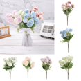 thumbnail image 1 of Mifelio Artificial Hydrangea Bouquet, European Style Artificial Flower, Wedding Floral Decoration, Home Decor Flower Arrangement, Mother's Day Gift #01, 1 of 7