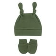 thumbnail image 1 of Mifelio Baby Hat and Mitten Set for Boys Winter and Baby Month Gloves Knotted Warm Mittens Old Cap Organic Infant 06 Girls Soft & Autumn Hats Toddler Baby Cap R One Size, 1 of 2
