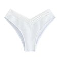 thumbnail image 1 of Mifelio Bikini Underwear Women's Bikini Bottoms Solid Color Simple Three Point Swimming Trunks Womens Swimsuits Bikini Bottoms for Women White L, 1 of 5