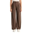 thumbnail image 1 of Mifelio Dress Pants for Women, Womens Casual Wide Leg Dress Pants High Waist Tailored Button Down Trousers with Pockets Wide Leg Pants Woman Brown S, 1 of 8
