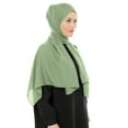 thumbnail image 1 of Mifelio Head Scarf for Women's Hair Women Chiffon Hijab Scarf Long Hijabs Scarves Muslim Scarf Hijab Hijab Shawl Head Scarf Green One Size, 1 of 4