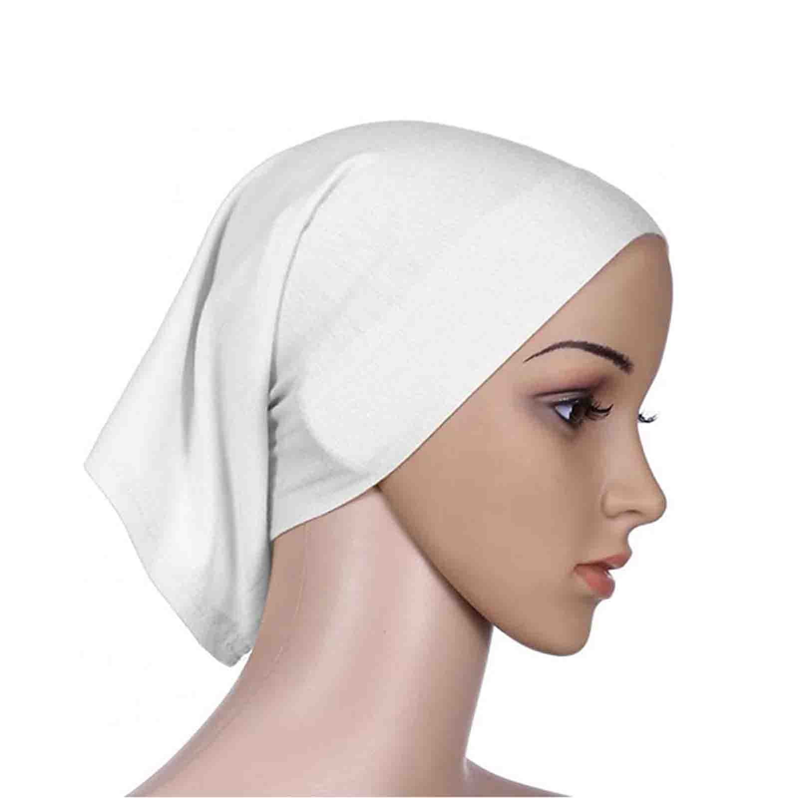 Mifelio Hijab Undercap Hair Cap Wrap Hat Muslim Women Loss Head