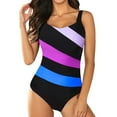 thumbnail image 1 of Mifelio One Piece Swimsuit Women Summer New Women's Swimwear Strap Swimwear Women's Covering Belly Shows Thin and Quick Drying Womens Swimsuits Hot Pink L, 1 of 5