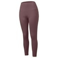thumbnail image 1 of Mifelio Pants for Women Thermal Trousers for Women Crew Neck Fleece Lined Thermal Pants Winter Trousers Slim Leggings 1 Pack Pants Thermal Leggings Underwear Women's Pants Brown M, 1 of 6