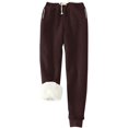 thumbnail image 1 of Mifelio Pants for Women, Women's Warm Lined Athletic Sweatpants High Waisted Jogger Pants Fleece Lined Winter Thicken Outdoor Long Pants Women's Pants Brown XXXL, 1 of 5