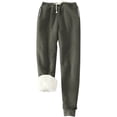 thumbnail image 1 of Mifelio Pants for Women, Women's Warm Lined Athletic Sweatpants High Waisted Jogger Pants Fleece Lined Winter Thicken Outdoor Long Pants Women's Pants Dark Gray XXXXXXL, 1 of 5