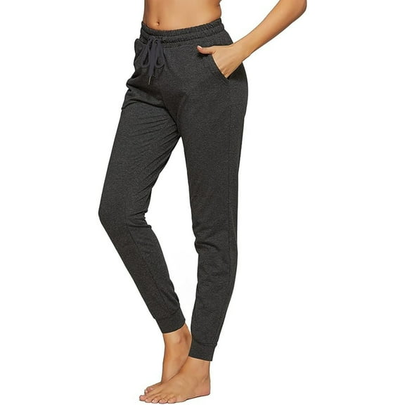 Mifelio Pants for Women Women's Thin High-Waisted Loose Sweatpants High-Waisted Jogging Pants With Pockets Women's Pants Dark Gray XL