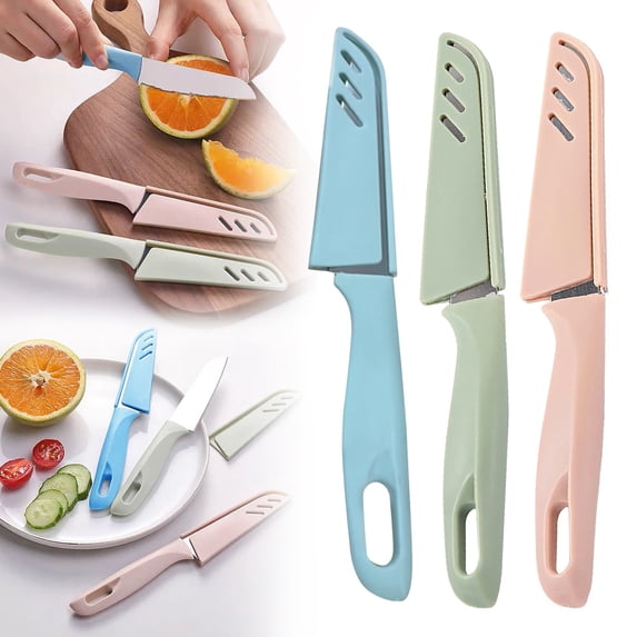 Mifelio Paring Knife, Stainless Steel Knife for Fruit and Vegetable Preparation, Small Kitchen Food Prep Knife, #01