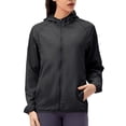 thumbnail image 1 of Mifelio Rain Jacket Women, Women's Autumn Rainy Season Windproof Lightweight Breathable Hooded Rain Coat Jackets for Women Black XXL, 1 of 7
