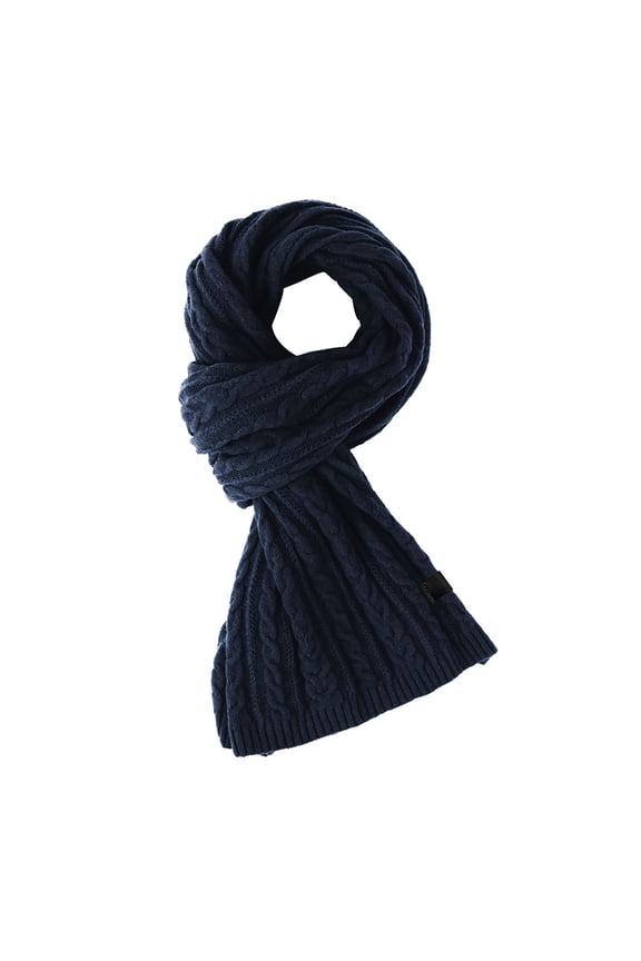 Scarf for Women Long Knit Scarf for Men Stylish Women Winter Scarf Warm and Soft Winter Scarf Navy