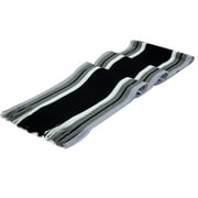Mifelio Scarf for Women New Classic Shawl Winter Warm Men's Fringe Striped Tassel Long Scarf Winter Scarf Black One Size