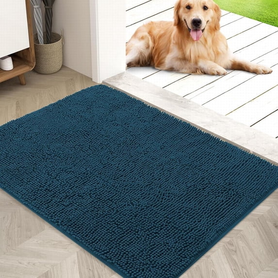 Mifelio Super Absorbent Door Mat Indoor, Quick Dry Chenille Entryway Rug, Muddy Mats for Dogs, Non Slip Front Door Mat, Machine Washable Doormat, Quick-Drying Indoor Entryway Floor Carpet, #03