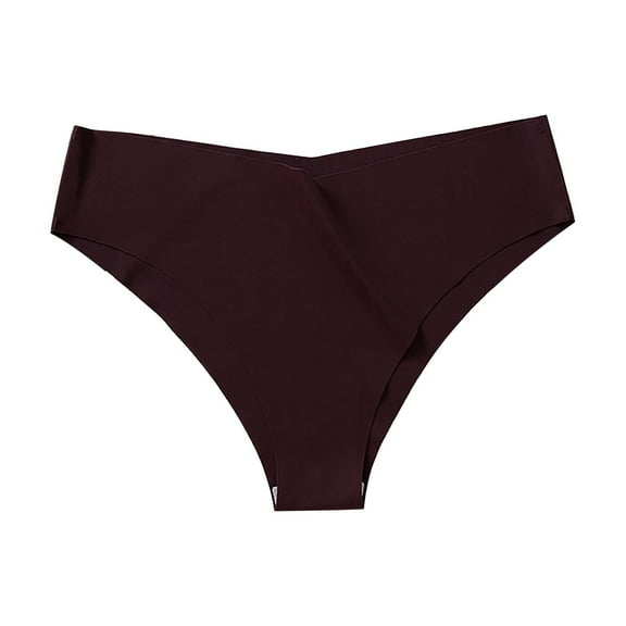 Mifelio Thongs for Women, Womens High Waisted Bikini Underwear Smooth Underwear Breathable Ladies Thong Panties for Women, Womens Underwear Coffee XXXXL