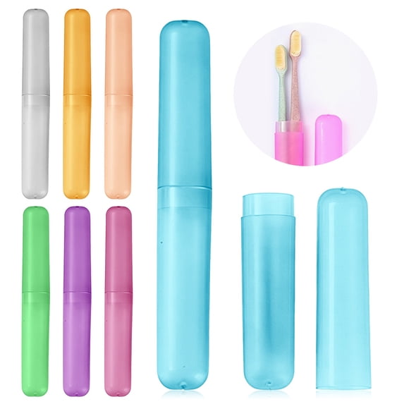 Mifelio Toothbrush Case, Travel Toothbrush Holder Cover, Plastic Toothbrush Storage Box, Portable Bathroom Organizer Set #04