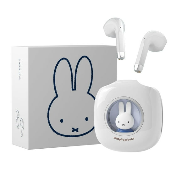 Miffy Bluetooth Wireless Earbuds Headset BuleIPX5 Waterproof Ear Buds Headphones