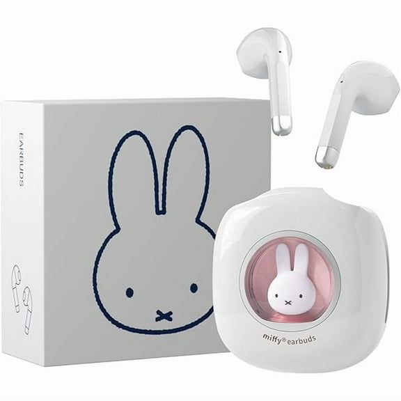Miffy Bluetooth Wireless Earbuds Headset (Pink)IPX5 Waterproof Ear Buds Headphones