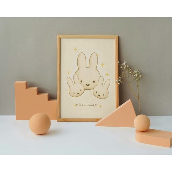 Miffy Cookies Bakery Illustration, Unframed Paper Poster 8x10in