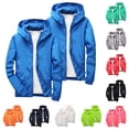 thumbnail image 1 of Mifsaly 2 Pack Boys Girls Windbreaker Jacket Lightweight Hooded Full Zip Kids Rain Jackets Casual Fall Spring Transition Sports Coats, 1 of 9