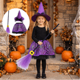 thumbnail image 1 of Mifsaly 3 Pack Kids Girls Halloween Witch Costume Sets Tutu Skirt, Magic Brooms and Witch Hat for 4-10 Years, 1 of 5