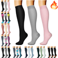 thumbnail image 1 of Mifsaly 3 Pairs Knee High Compression Socks For Women Breathable Cozy Athletic Sock 20-30 Mmhg Running Hiking Cycling Improving Circulation, 1 of 2
