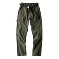 thumbnail image 1 of Mifsaly Baggy Hiking Pants Men Breathable Quick Dry Lightweight Cargo Pant Comfortable Outdoor Camping Fishing Casual Bottoms with Multi Pockets Army Green,S, 1 of 8