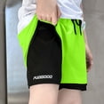 thumbnail image 1 of Mifsaly Boys 2 in 1 Running Shorts with Built in Compression Liner Quick Dry Athletic Workout Shorts Elastic Waist Drawstring Activewear for Kids Soccer Sports, 1 of 8