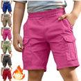 thumbnail image 1 of Mifsaly Boys Cargo Shorts Kids Elastic Waist Hiking Shorts Lightweight Casual Summer Outdoor Active Sportswear Shorts with Multi Pockets, 1 of 5