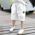 thumbnail image 1 of Mifsaly Boys Cargo Shorts Lightweight Elastic Waist Pull-On Shorts Kids Summer Casual School Outdoor Clothes with Multi Pockets, 1 of 4