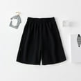 thumbnail image 1 of Mifsaly Boys Girls Bermuda Shorts Kids Knee Length Elastic Waist Sweat Shorts Comfortable Loose Casual Summer Clothes, 1 of 3