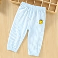 thumbnail image 1 of Mifsaly Boys Girls Cotton Pajama Pants Toddler Kids Ribbed Lounge Sleepwear Bottoms Soft Breathable Cute Print Sleep Trousers, 1 of 9