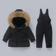 thumbnail image 1 of Mifsaly Boys Girls Snowsuit Set Waterproof Windproof Winter 2 Piece Ski Suit Outdoor Thicken Warm Overalls Snowboard Thermal Snowsuit Matching Outfits With Pockets 2025 Cold Weather Clothes, 1 of 7