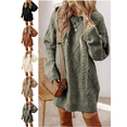 thumbnail image 1 of Mifsaly Cable Knit Sweater Dress Women Long Sleeve Oversized Winter Mini Dresses Vintage Spring Chunky Knitting Outfits 2026 XL, 1 of 9